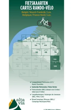 ALTA VIA Noord-Frankrijk Reims  fietskaart