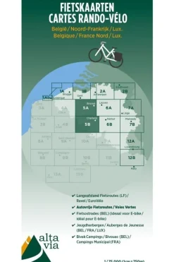 ALTA VIA Oost-Vlaanderen & Henegouwen fietskaart