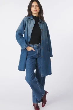 AWARE Jeansjas Sophie Long Denim Coat