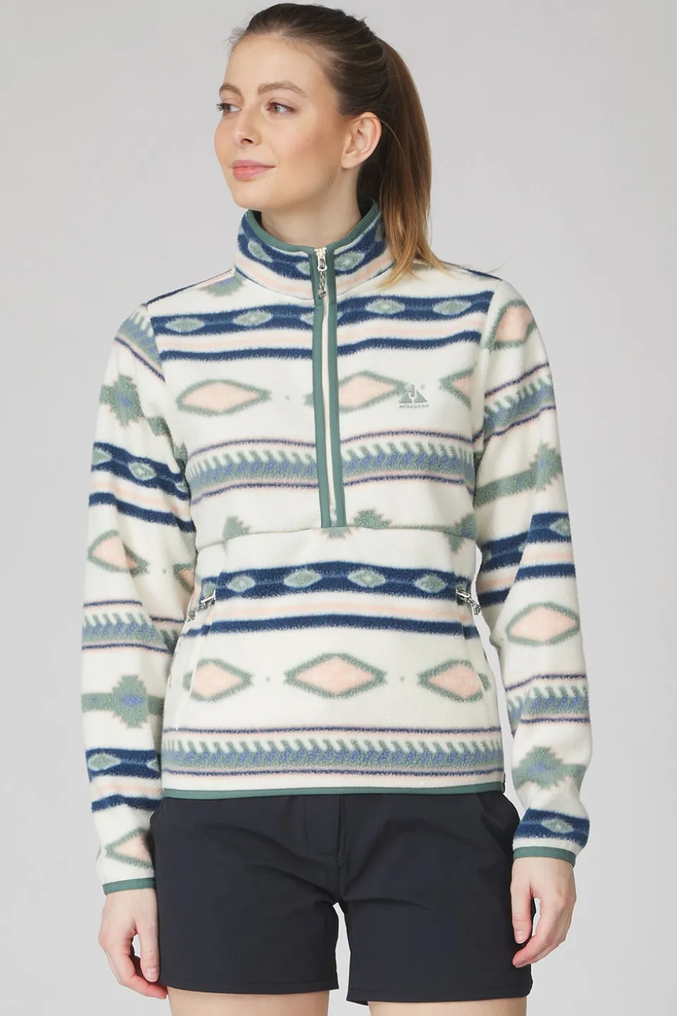 Ayacucho Fleece Barrosa Printed Half Zip W