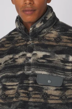 Ayacucho Fleece Chalten Printed Snap Button M