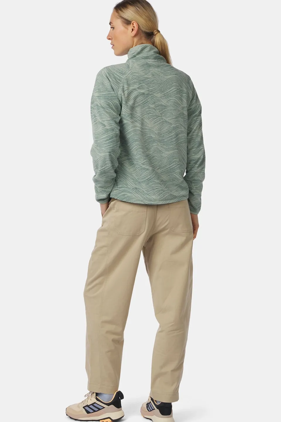 Ayacucho Fleece Wave Printed 1/2 Zip Fleece W