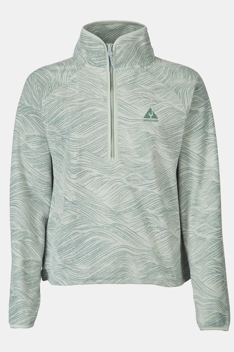 Ayacucho Fleece Wave Printed 1/2 Zip Fleece W