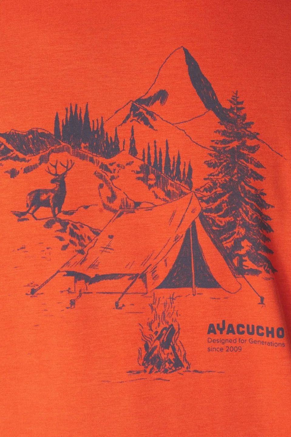 Ayacucho T-Shirt Campsite Sketch M
