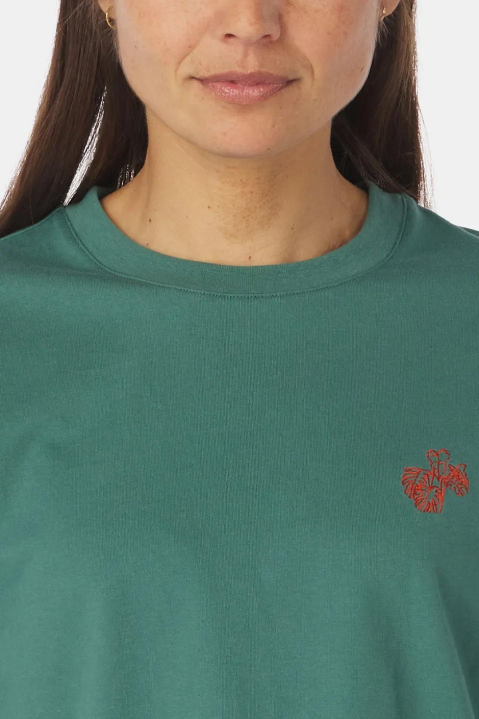 Ayacucho T-Shirt Cropped Mini Embroidery Tee W