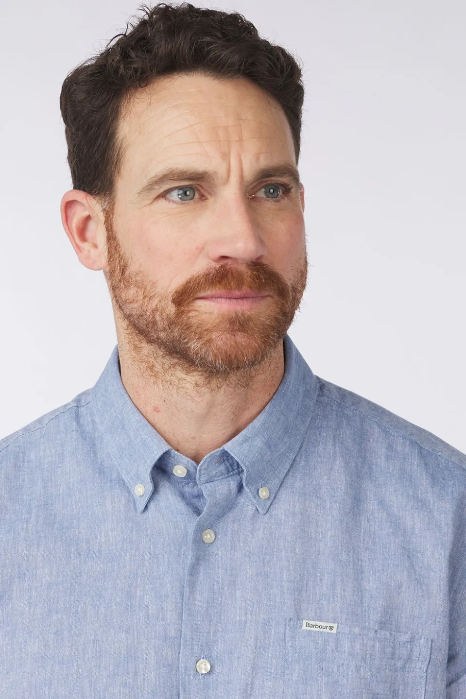 Barbour Hemd Nelson Linen Blend Regular Countrywe