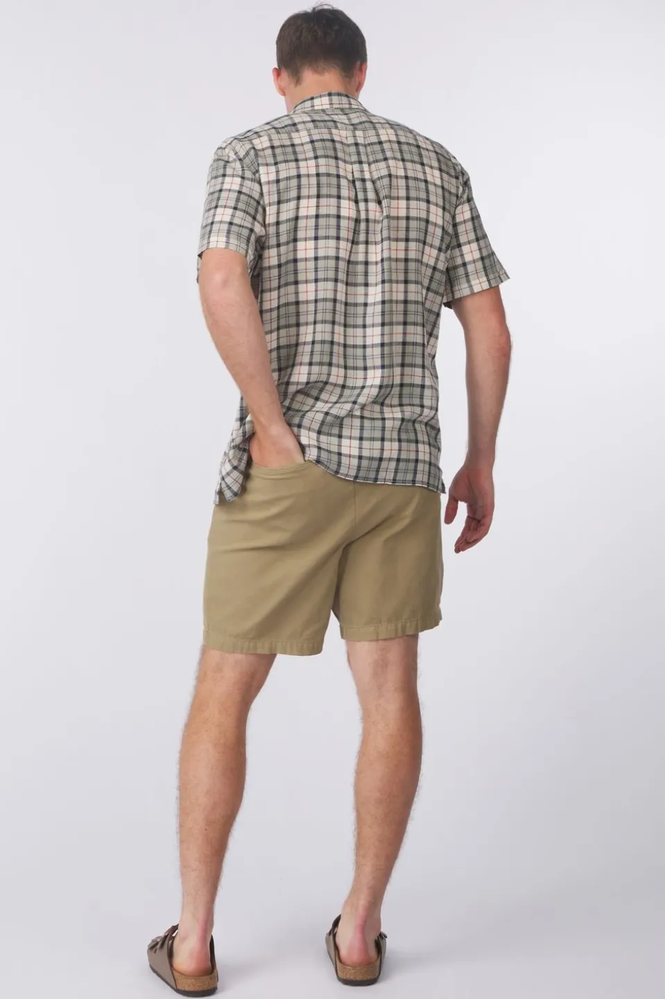 Barbour Short Barbour Washed Oxford Relaxed