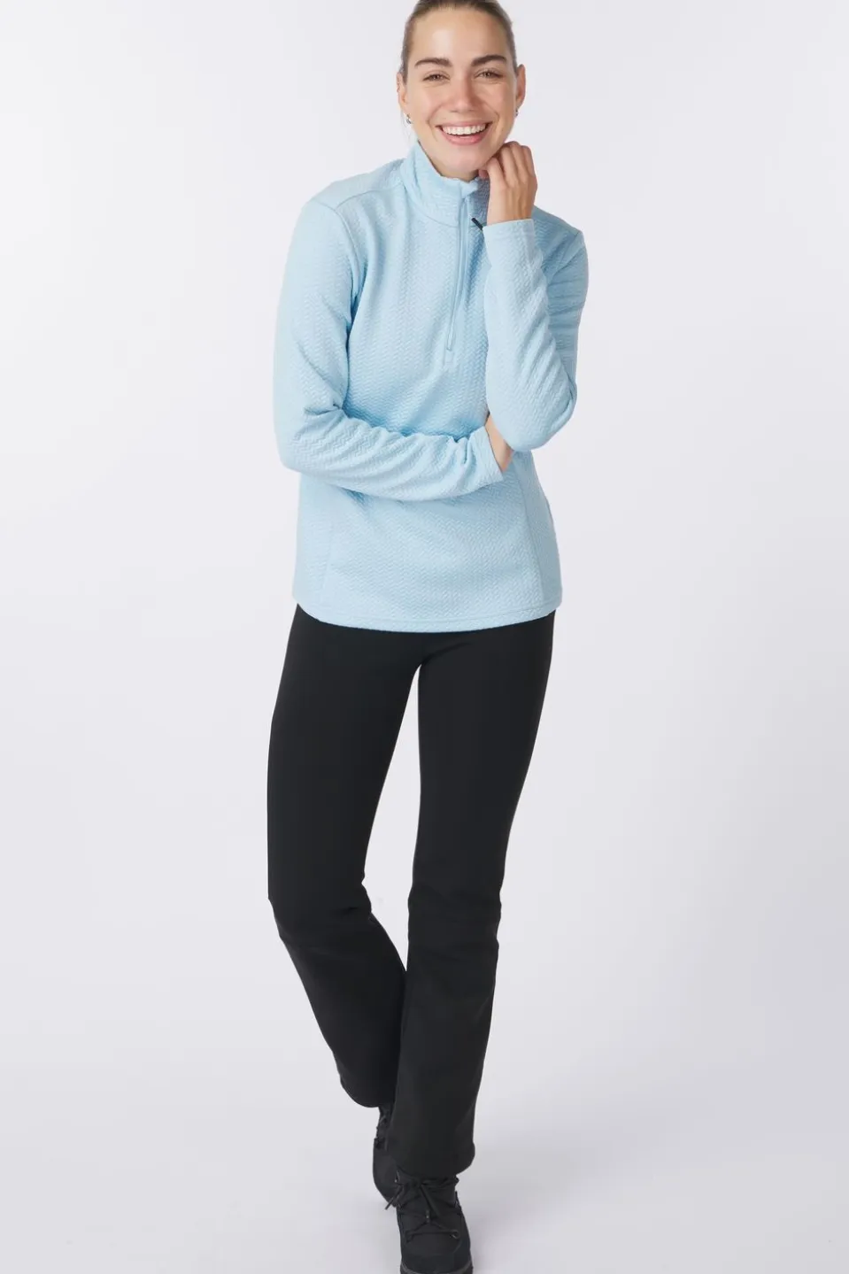 CMP Fleece Woman Ski Sweat Stretch Jacquard