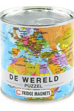 EXTRAGOODS Wereld puzzel Fridge magnets MI 100 stukken 33x23cm