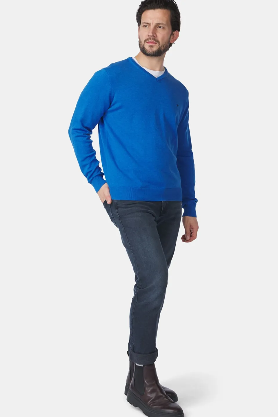 Fynch-Hatton Trui V-Neck Superfine
