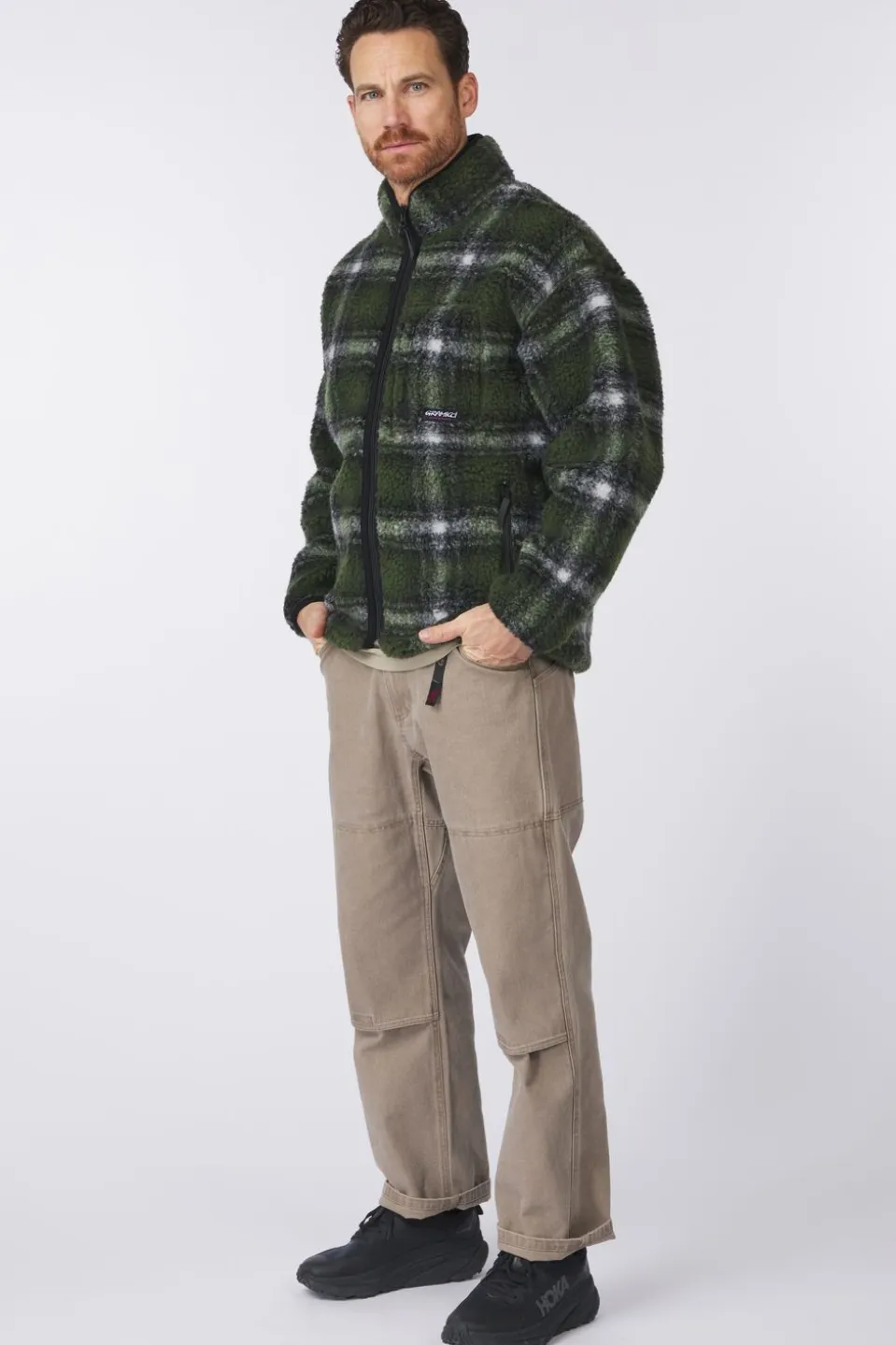 Gramicci Fleece Shadow Plaid Sherpa