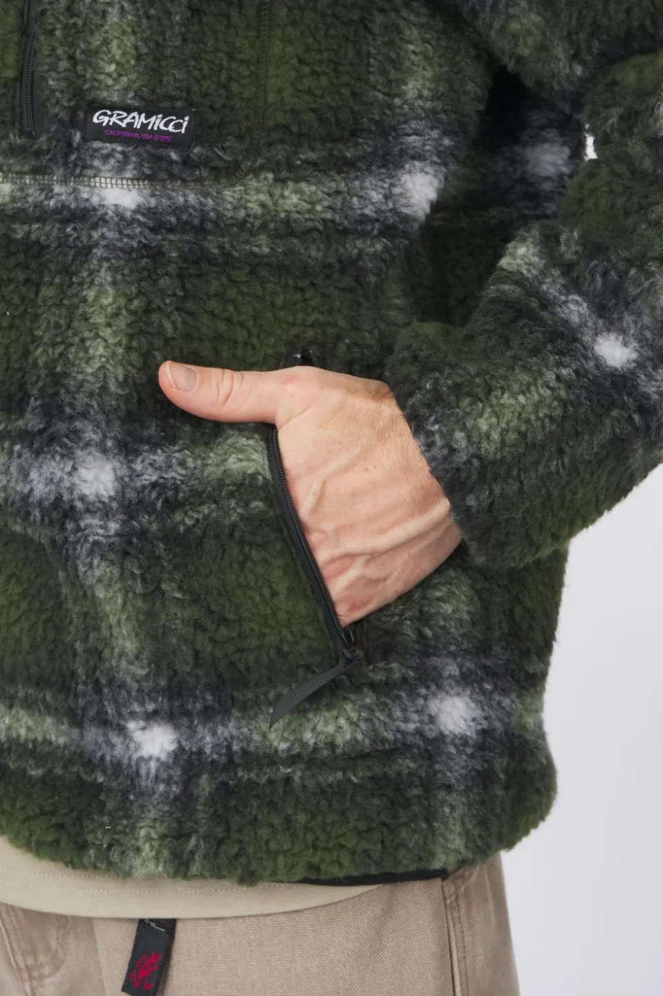 Gramicci Fleece Shadow Plaid Sherpa
