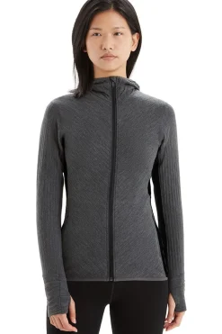 icebreaker Fleece Descender Ls Zip Hood