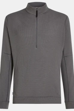 icebreaker Fleece M Mer 260 Waffle Knit Wander Ls Half Zip
