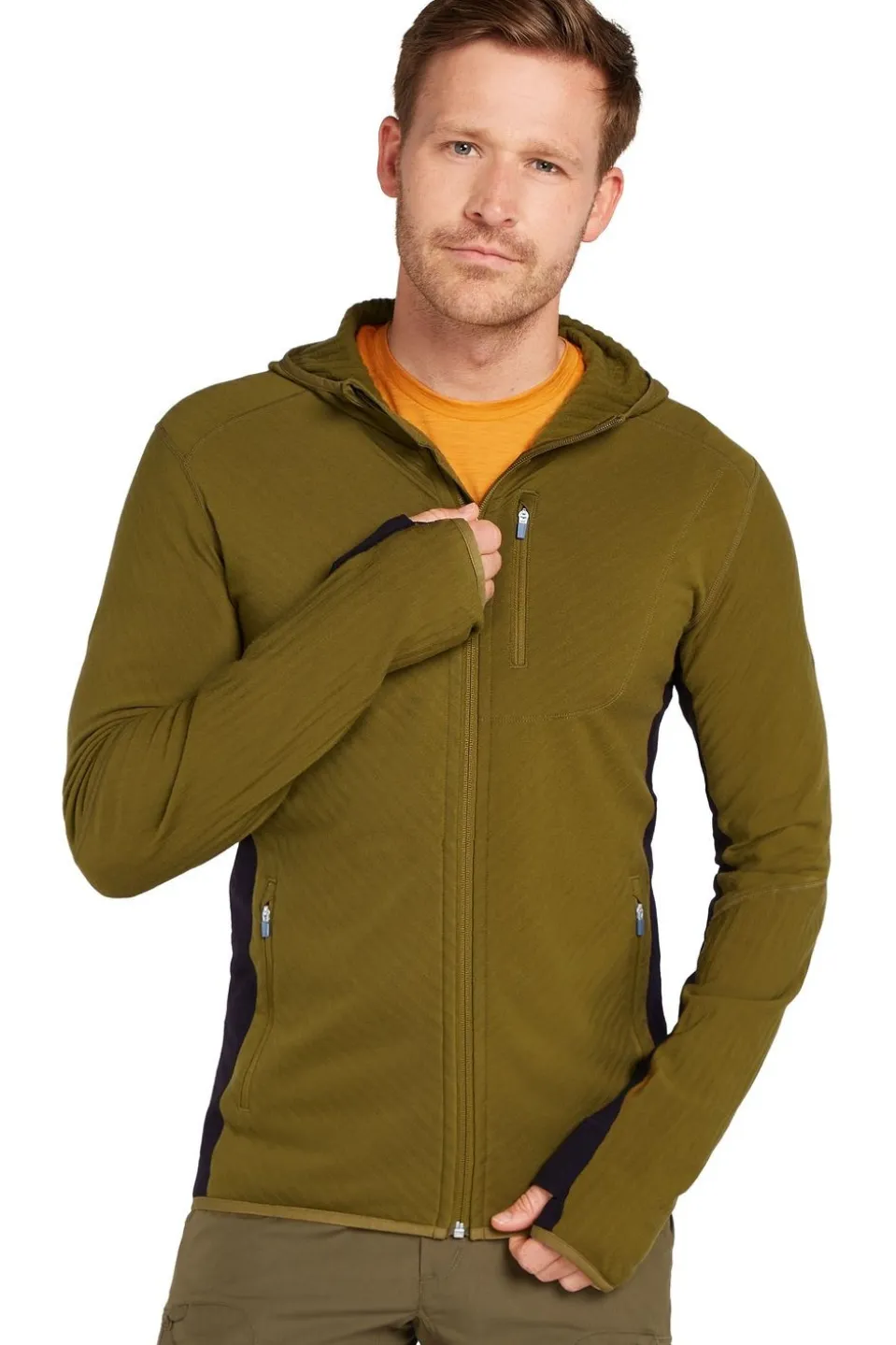 icebreaker Fleece Men Descender Ls Zip Hood