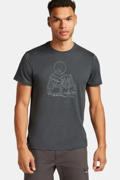 icebreaker T-shirt Men's Merino 150 Tech Lite III Ss Tee Sunset Camp