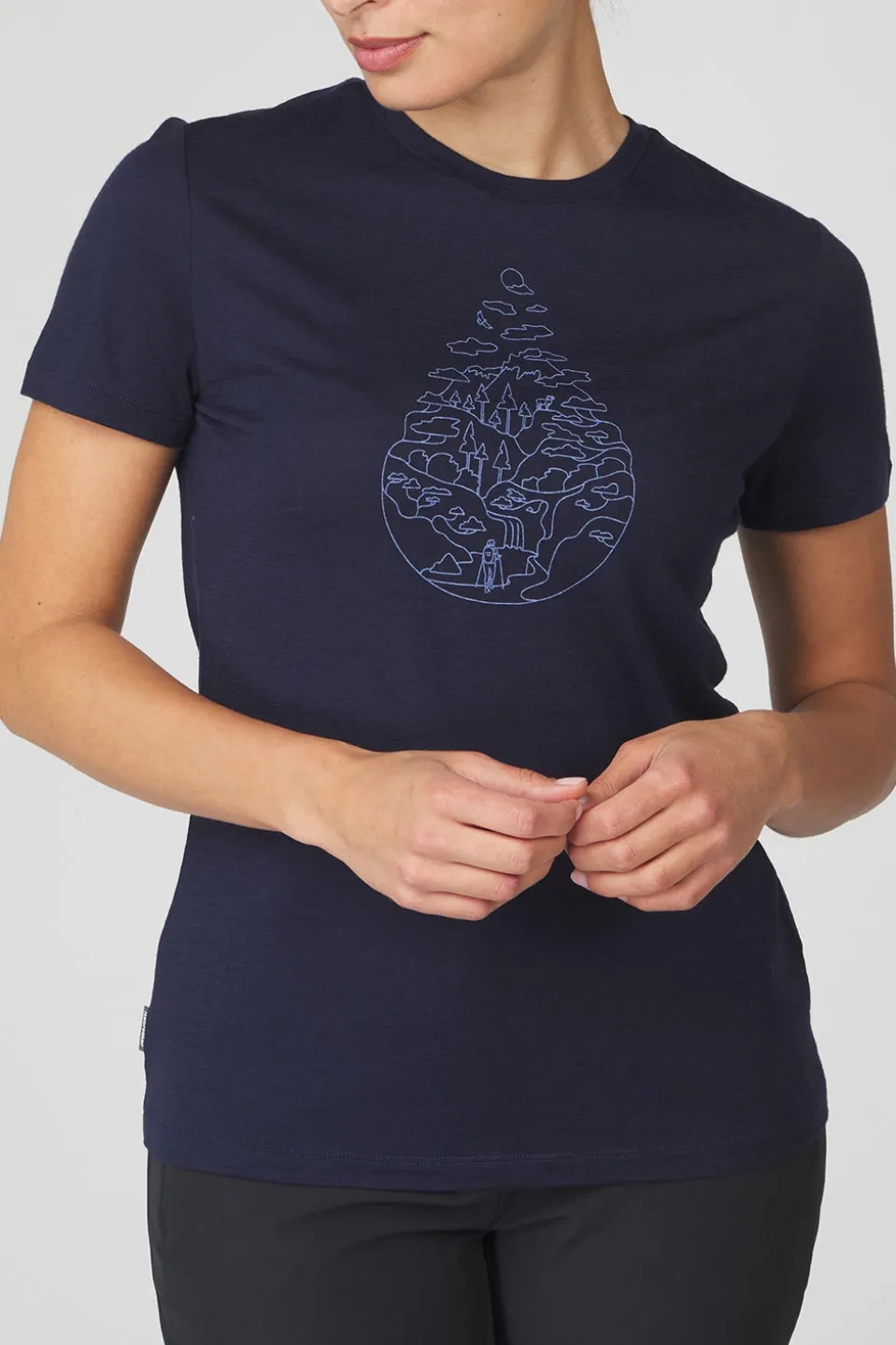 icebreaker T-Shirt Tech Lite III Ss Hike Path
