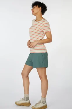 icebreaker W Wave Ss Tee Stripe