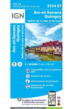 IGN Arc-et-Senans / Quingey / Vallées de la Loue et du Lison gps