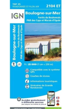 IGN Boulogne-sur-Mer / Forêts du Boulonnais PNR gps