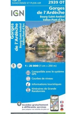 IGN Gorges de l'Ardèche / Bourg-St-Andéol gps