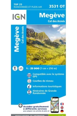 IGN Megève / Col des Aravis gps