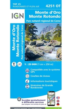IGN Monte d'Oro / Monte Rotondo / PNR de Corse gps