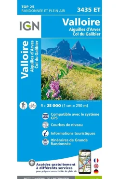 IGN Valloire / Aiguilles d'Arves / Col du Galibier gps
