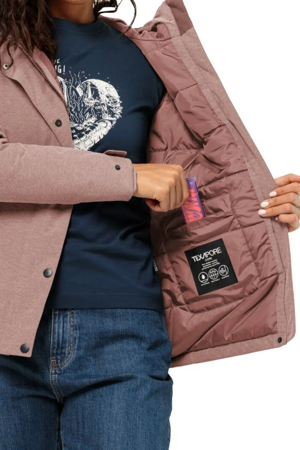 Jack Wolfskin Regenjas Snowy Park W
