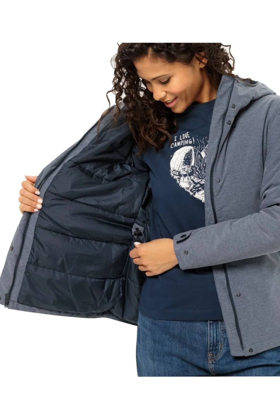 Jack Wolfskin Regenjas Snowy Park W