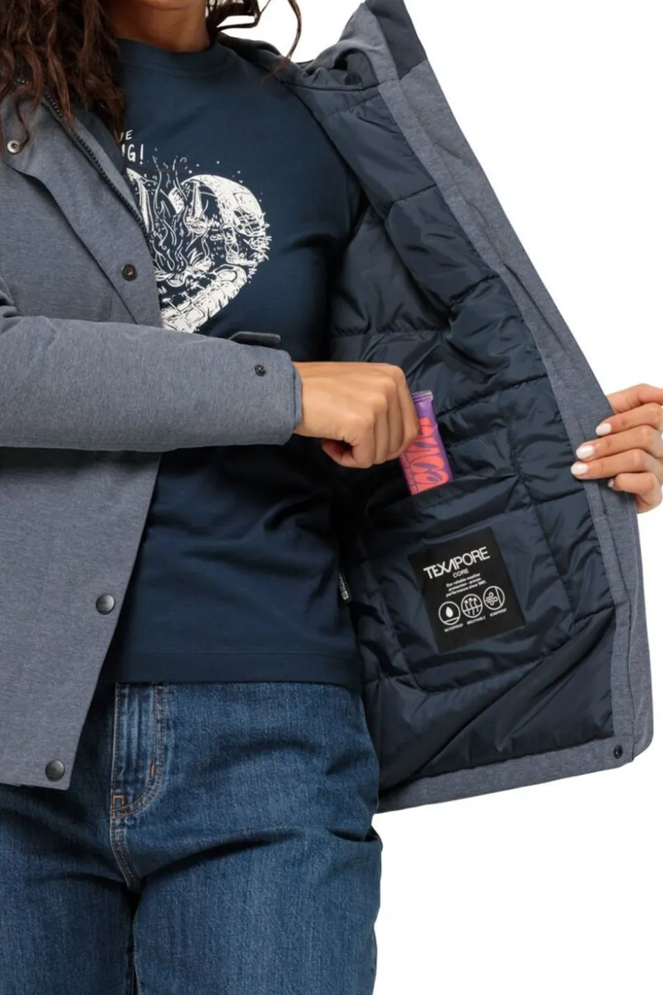 Jack Wolfskin Regenjas Snowy Park W