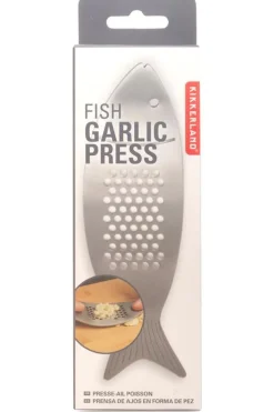Kikkerland Gadget Fish Garlic Press