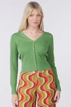 King Louie Cardigan V Heart Ajour Bci