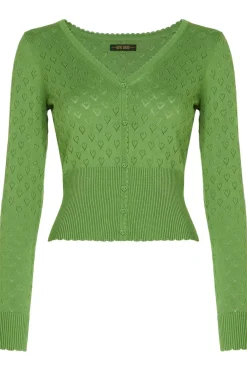 King Louie Cardigan V Heart Ajour Bci