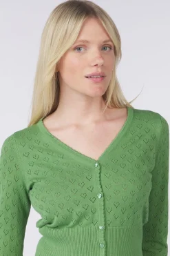 King Louie Cardigan V Heart Ajour Bci
