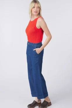 King Louie Jeans Lisa Culotte Chambray
