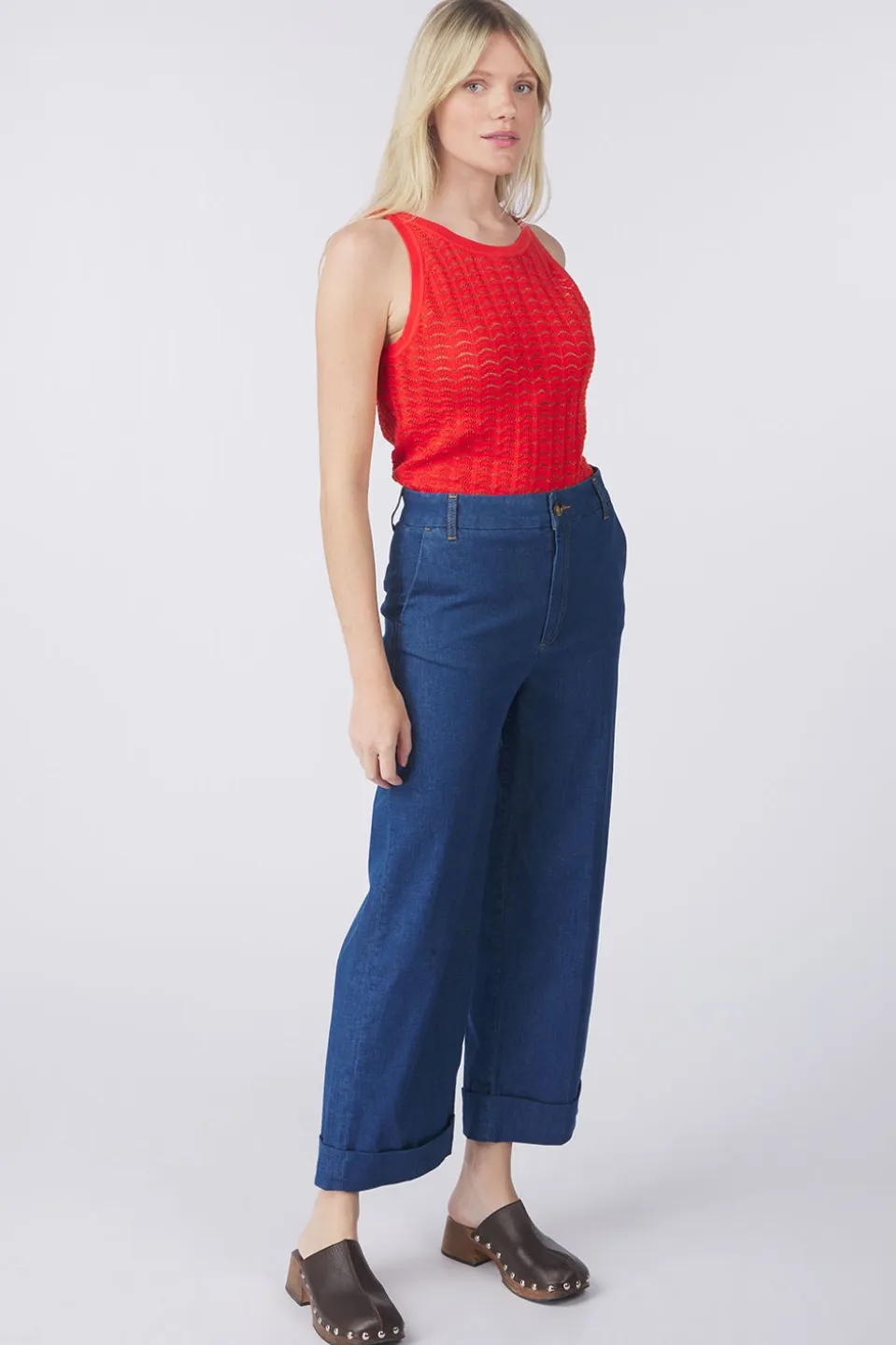 King Louie Jeans Lisa Culotte Chambray