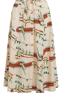 King Louie Rok Judy Midi Skirt Antibes
