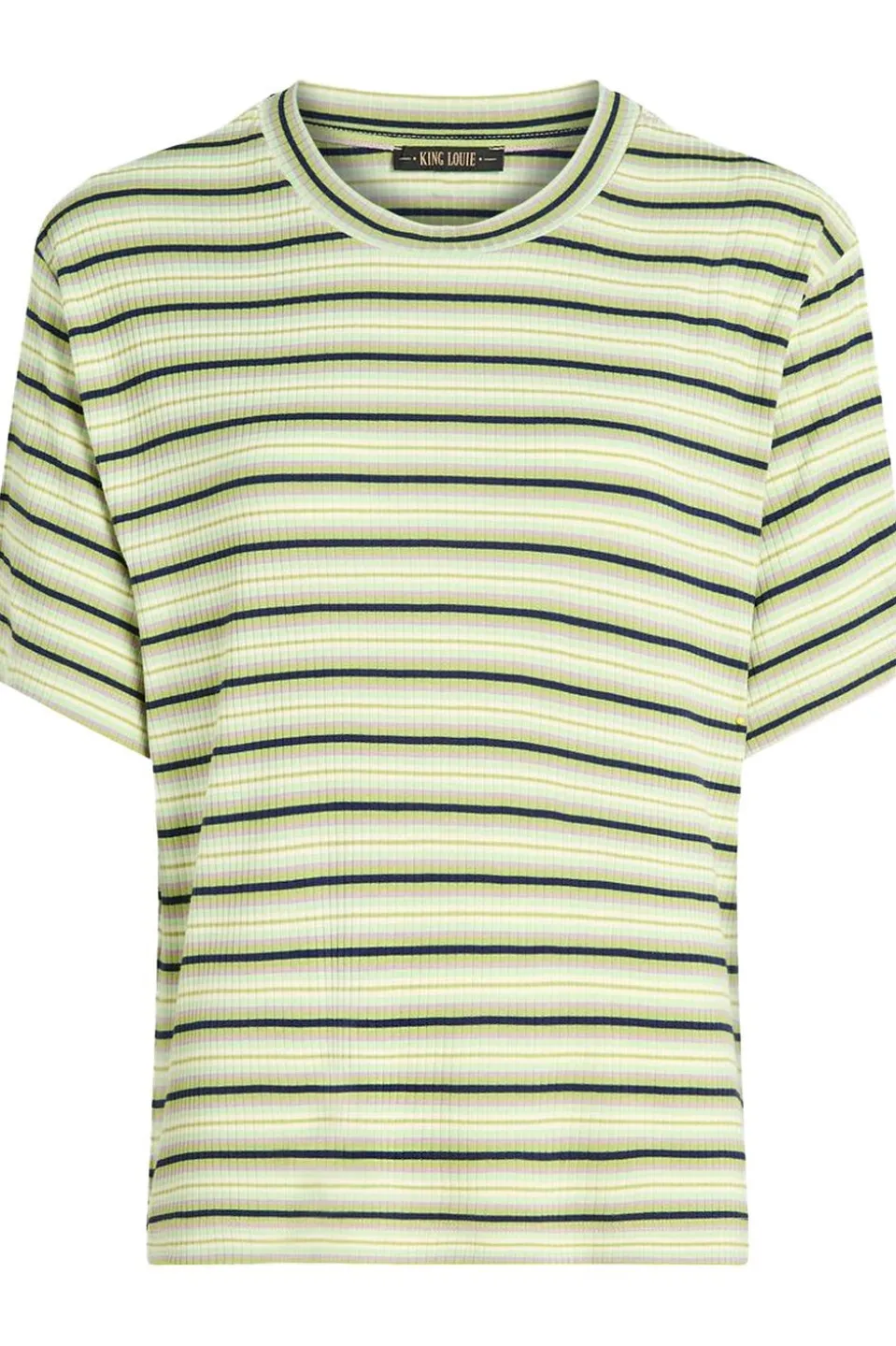 King Louie T-Shirt Boxy Tee Seaside Stripe