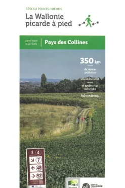 Knooppunt Wallonie picarde à pied NL/FR/E/D réseau points-noeuds