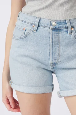 Levi's Short 501® Rolled Short Light Indigo - Worn In
