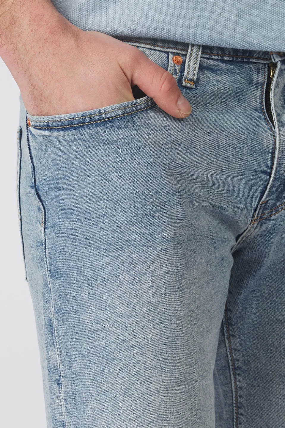 Levi's Short 405 Standard Light Indigo - Worn In