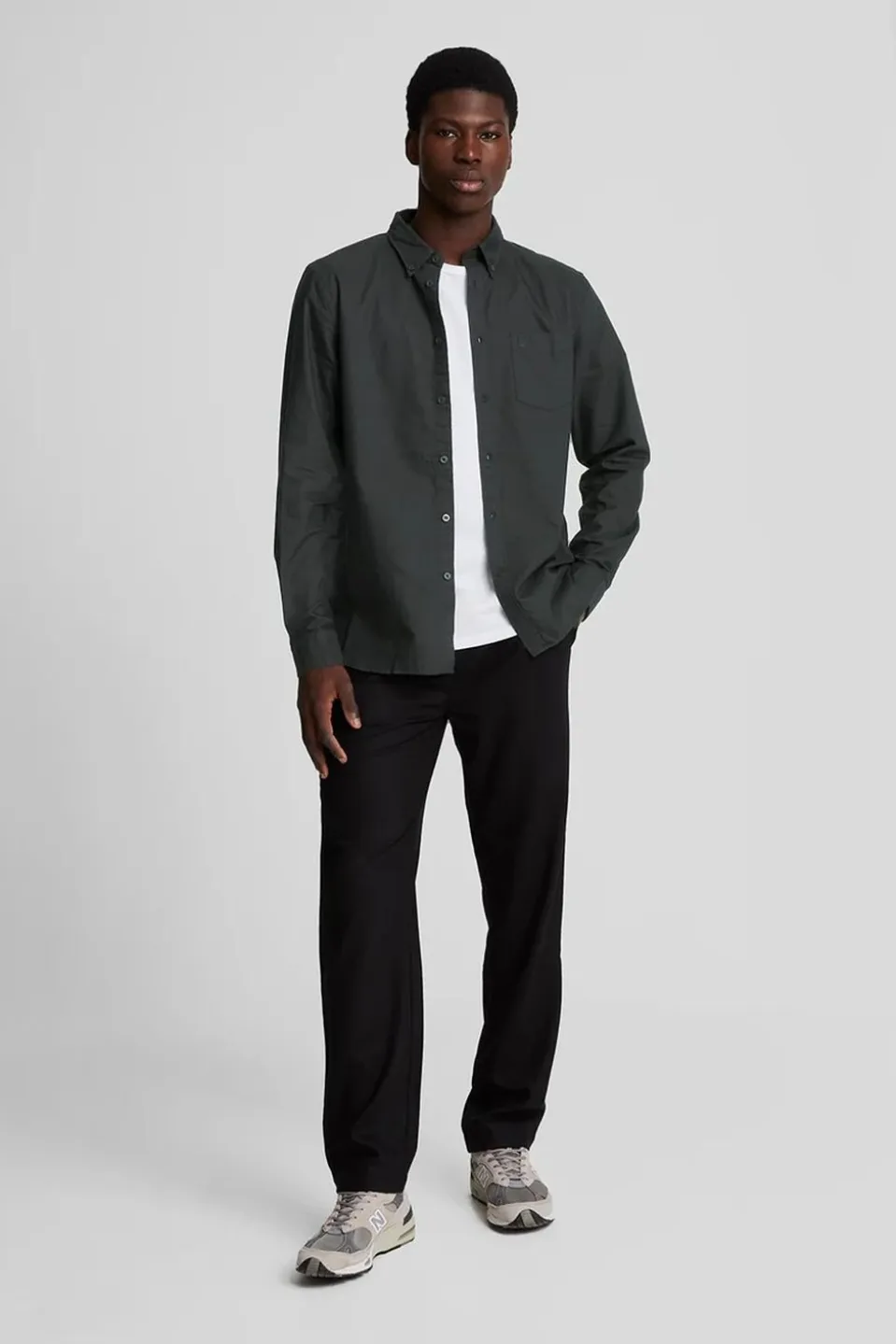Lyle & Scott Hemd Tonal Eagle Plain Oxford