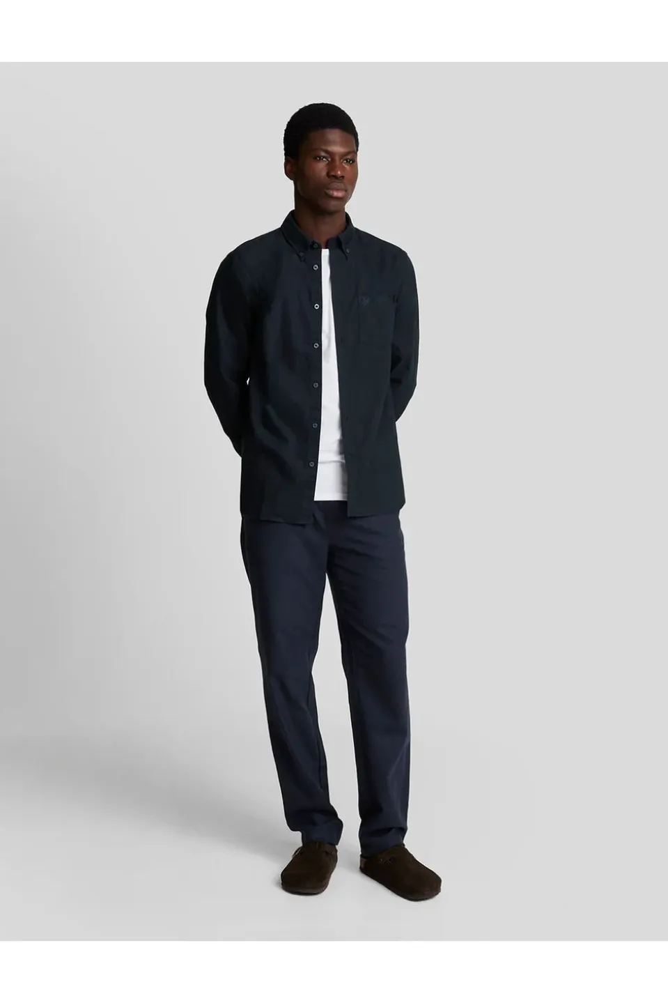 Lyle & Scott Hemd Tonal Eagle Plain Oxford