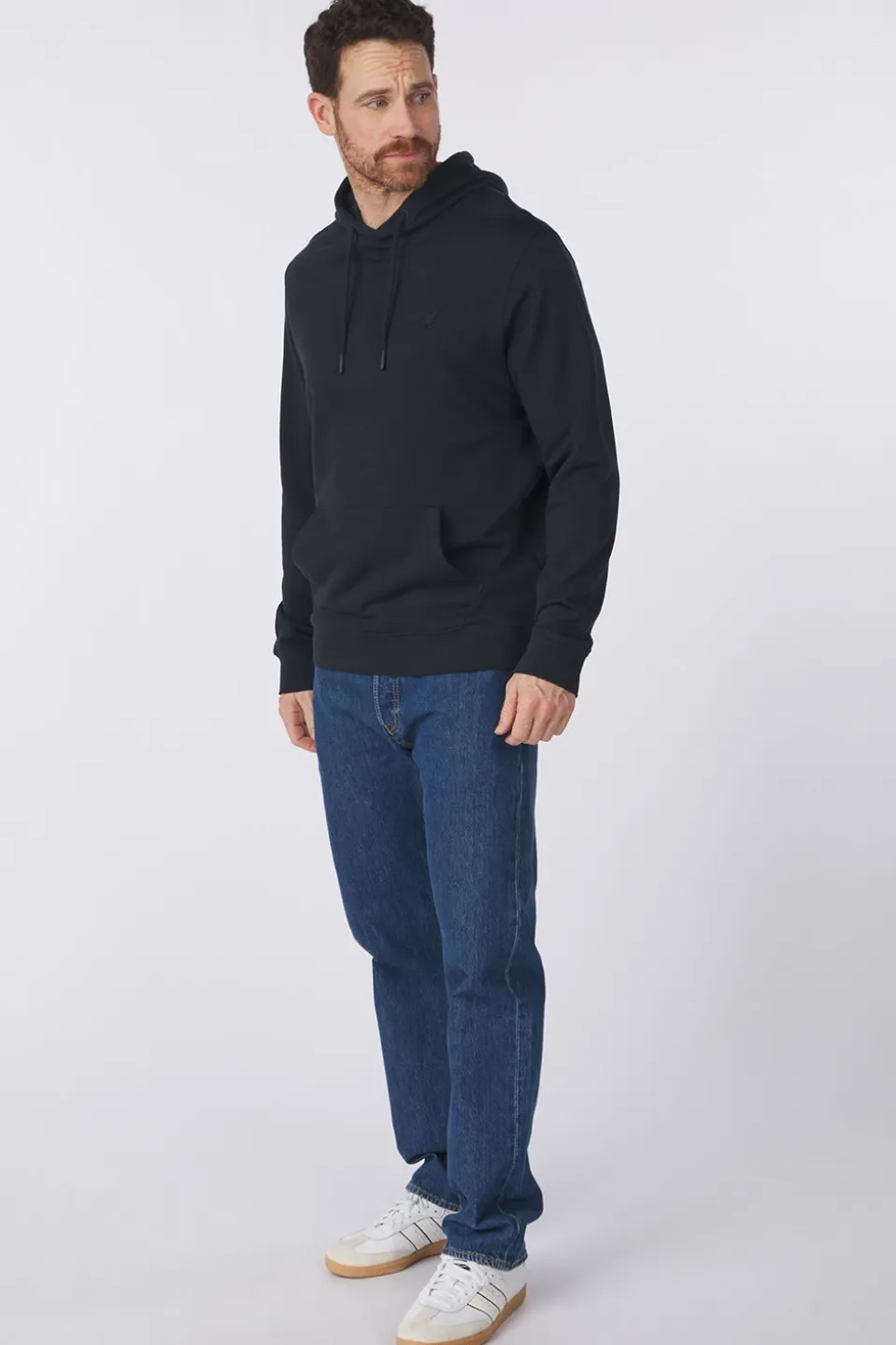 Lyle & Scott Trui Superfine Pullover Hoodie Tonal