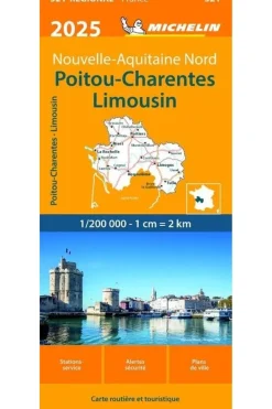 Michelin Boek Poitou-Charentes Limousin 2021 521 Mich (R)