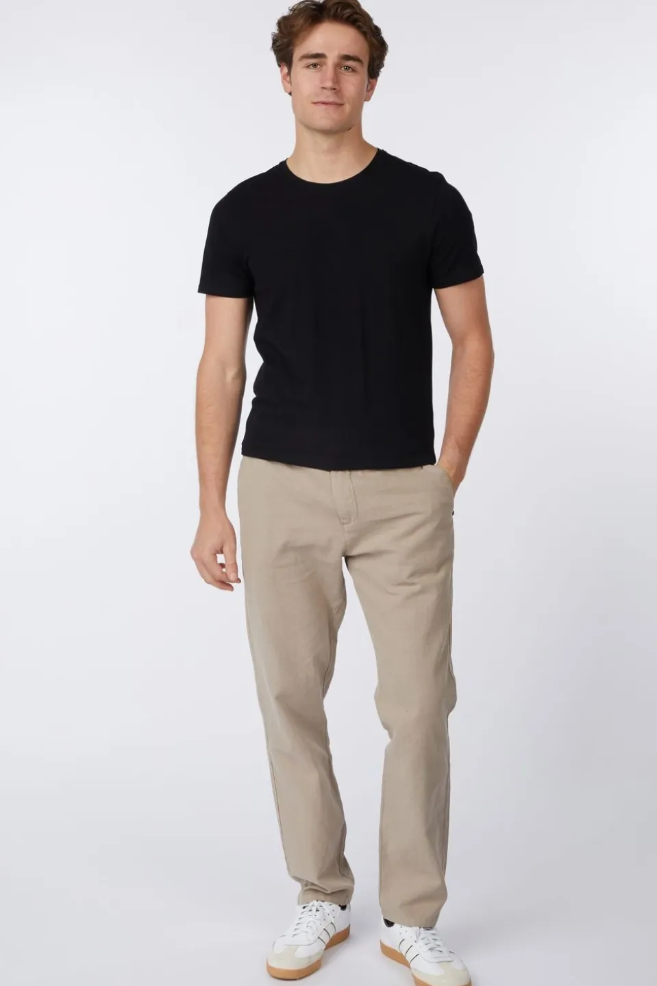 No Excess Broek Pants With Linen Garment Dyed