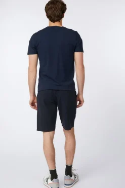 No Excess Short Shorts With Linen Garment Dyed