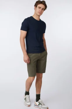 No Excess Short Shorts With Linen Garment Dyed