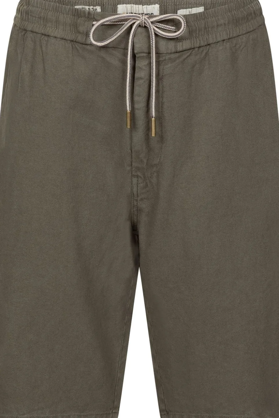 No Excess Short Shorts With Linen Garment Dyed